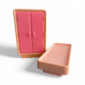 Vintage Pink Barbie Armoire and Bed set 1977